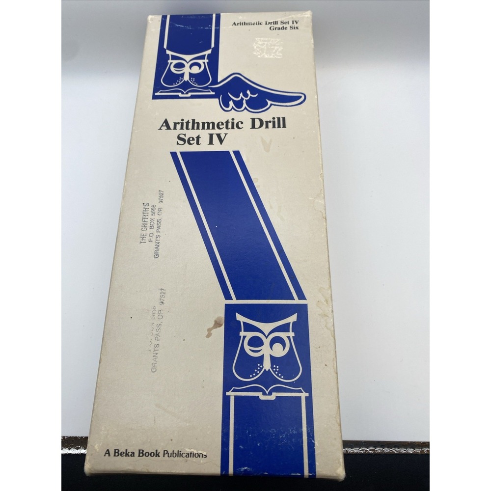 Vintage Abeka Arithmetic Drill Set IV 1983 — Complete Card Set